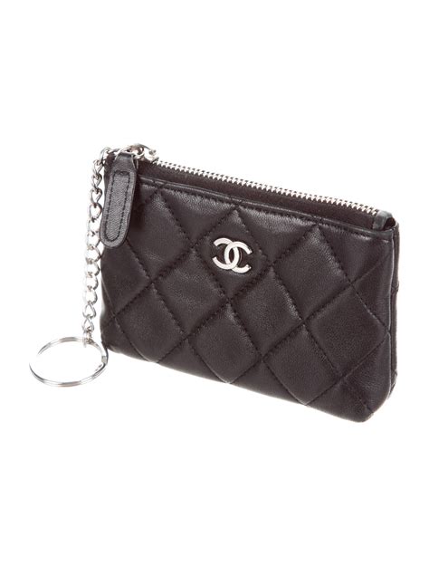 designer key pouch chanel|Chanel zipped wallet.